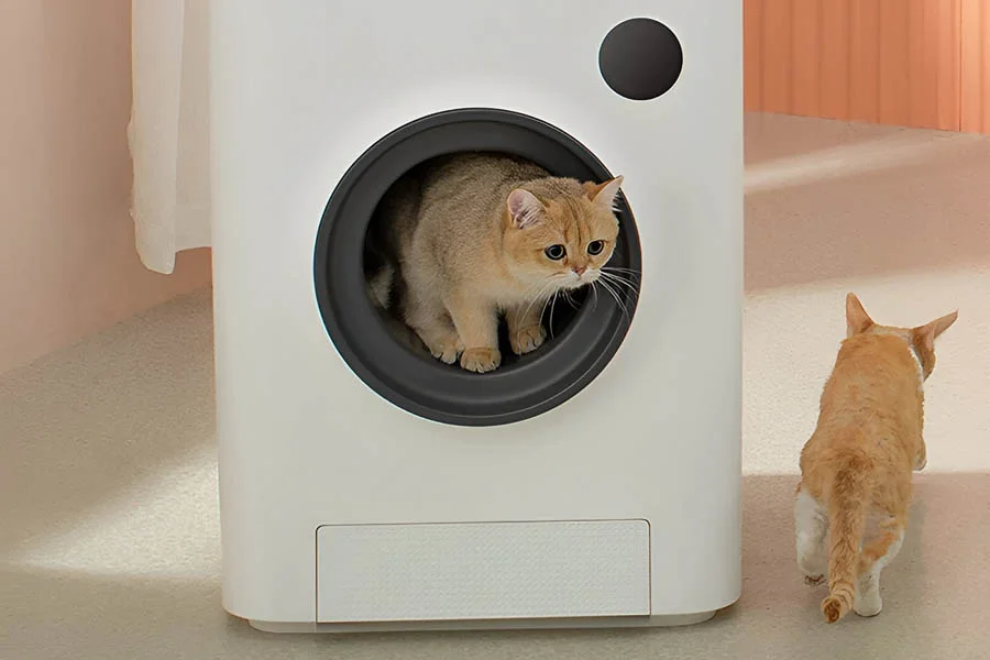 easy clean cat litter box